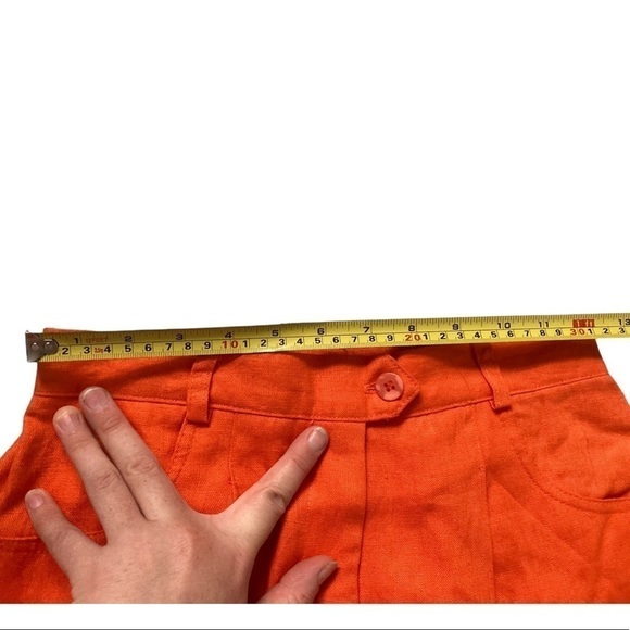 NWT 100% linen high waisted coastal grandma vintage dead stock shorts - Picture 10 of 10